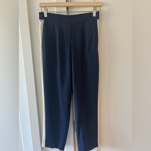 Aritzia Babaton Conan pants. Navy blue with white side stripes. Size 2 - Picture 1 of 2
